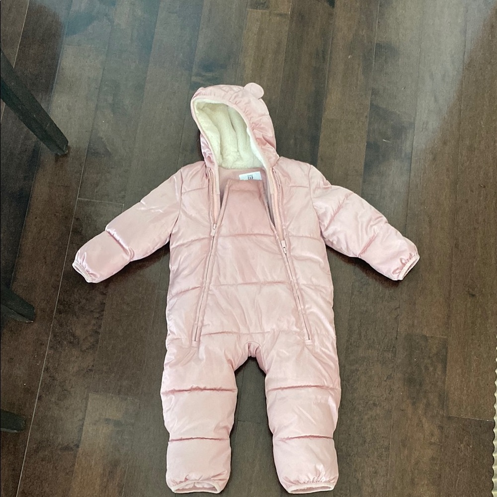 GAP Pink Recycled Heavyweight Snowsuit